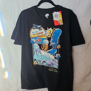 NWT Simpsons Treehouse of Horror Black T-Shirt Men's XL Island of Dr. Hibbert